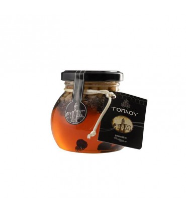 Savidakis "Toplou" honey with raisins and pine nuts, 250g