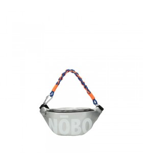 Silver Nobo kidney bag with large logo print