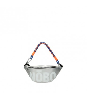 Silver Nobo kidney bag with large logo print