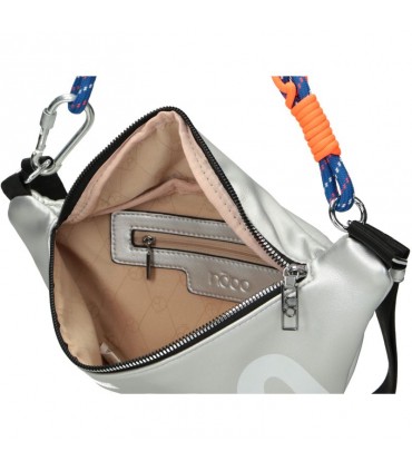 Silver Nobo kidney bag with large logo print