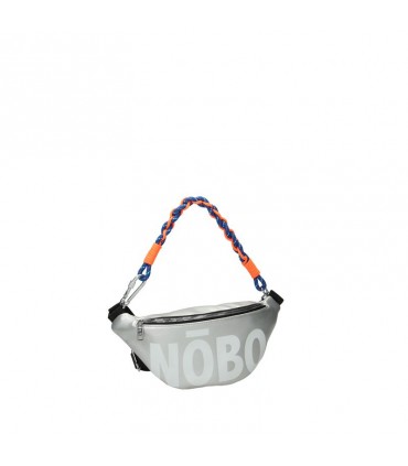 Silver Nobo kidney bag with large logo print