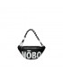 Black Nobo kidney bag with large logo print