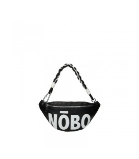 Black Nobo kidney bag with large logo print