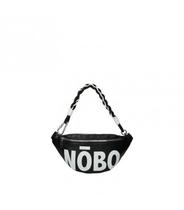 Black Nobo kidney bag with large logo print