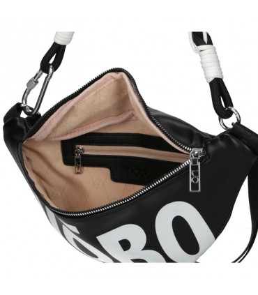 Black Nobo kidney bag with large logo print