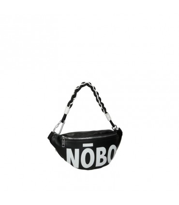 Black Nobo kidney bag with large logo print