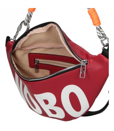 Red Nobo kidney bag with large logo print