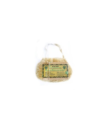 Zest - aloe soap & Loofa bag - 120g