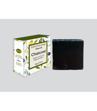 Kalliston - Olive oil soap with charcoal - 130 g